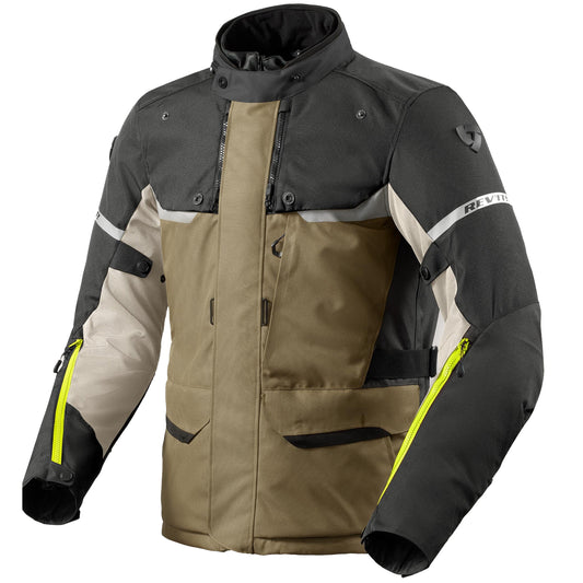 Motorcycle Outback 4 H2O Cordura Jacket Green Anthracite