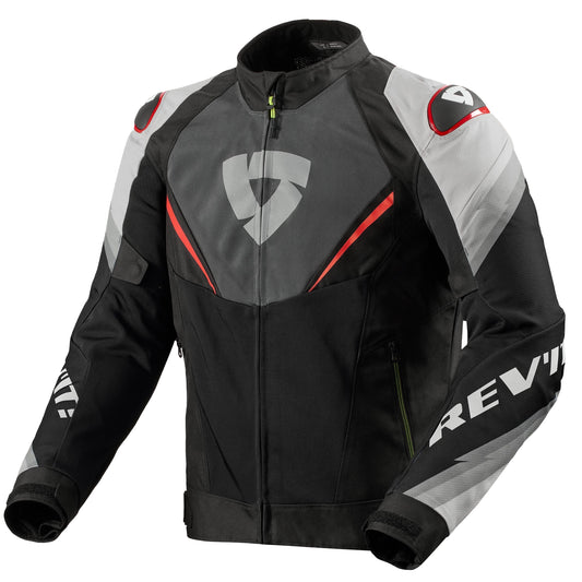 Motorcycle Quantum 3 Air Cordura Jacket Grey Red