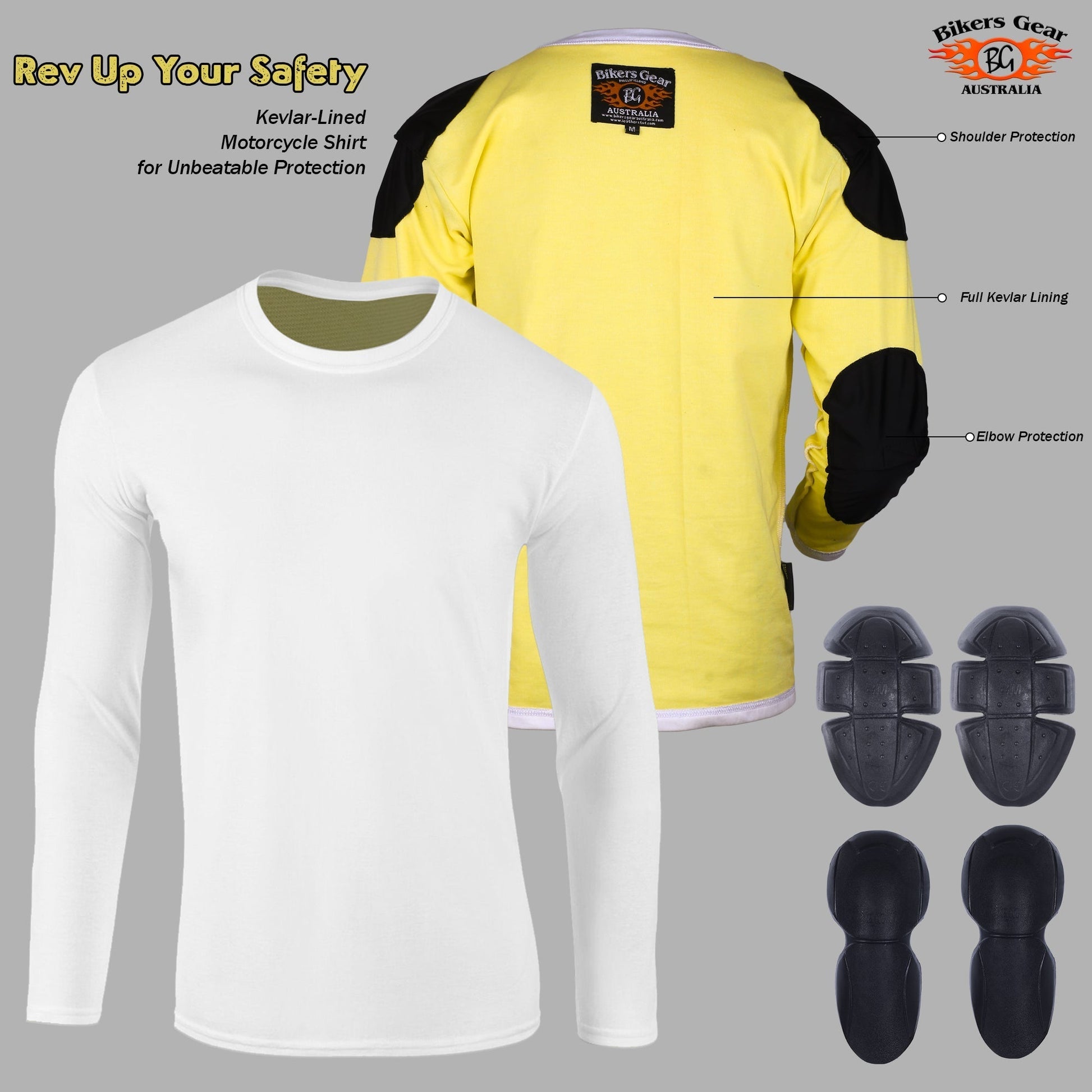 apex kevlar lined armored motorcycle t-shirts - 7