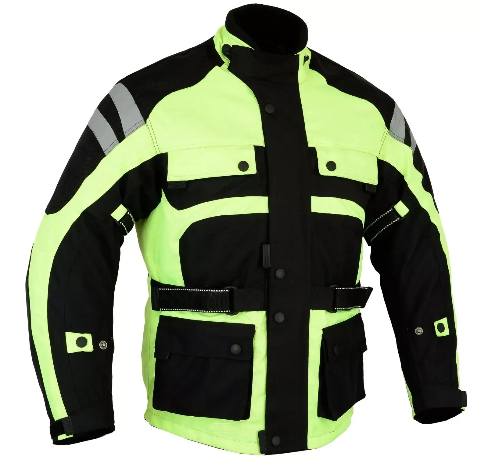 Motorcycle Velocity Waterproof Jacket Hiviz Textile & Cordura Jacket